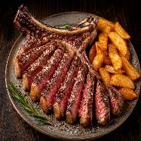 Bistecca di manzo alla griglia.