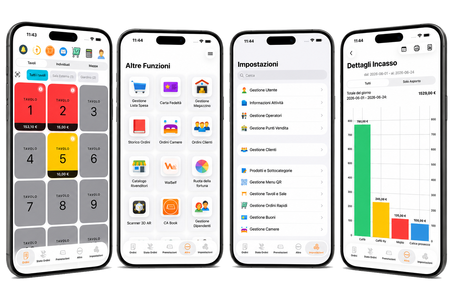 App per ristoranti e ba